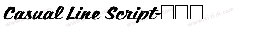 Casual Line Script字体转换
